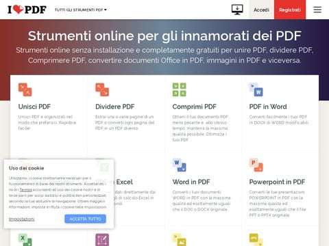 iLovePDF - comprimere pdf online