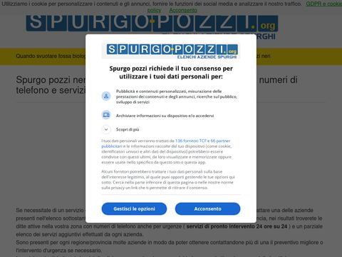 Portale indirizzi e telefono aziende spurgo pozzi