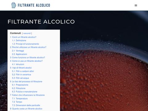 Filtrante Alcolico