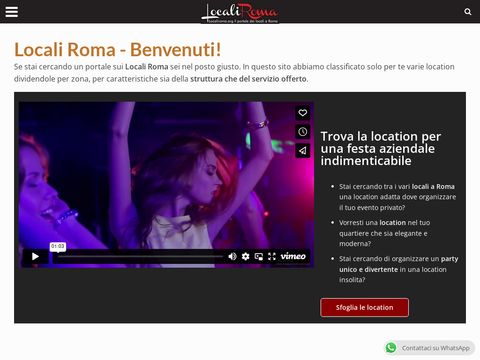 Locali Roma - portale per organizzare eventi