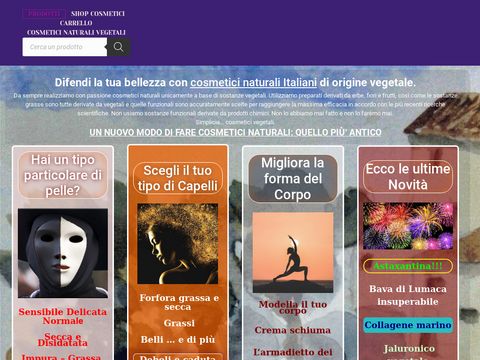 Cosmetici naturali vegetali