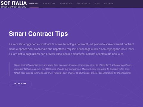 Smart Contract Tips - Blockchain e sicurezza