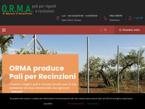 ORMA - Pali Zincati per Vigneto