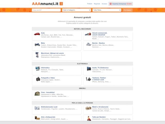 AAAnnunci.it il mondo degli annunci gratuiti