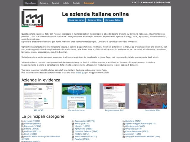 Cerca aziende in Italia - AziendeItaliane.net