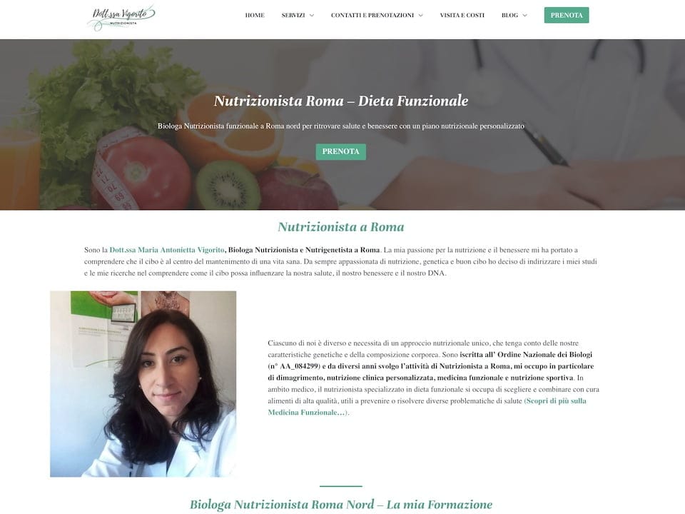 biologa nutrizionista vigorito