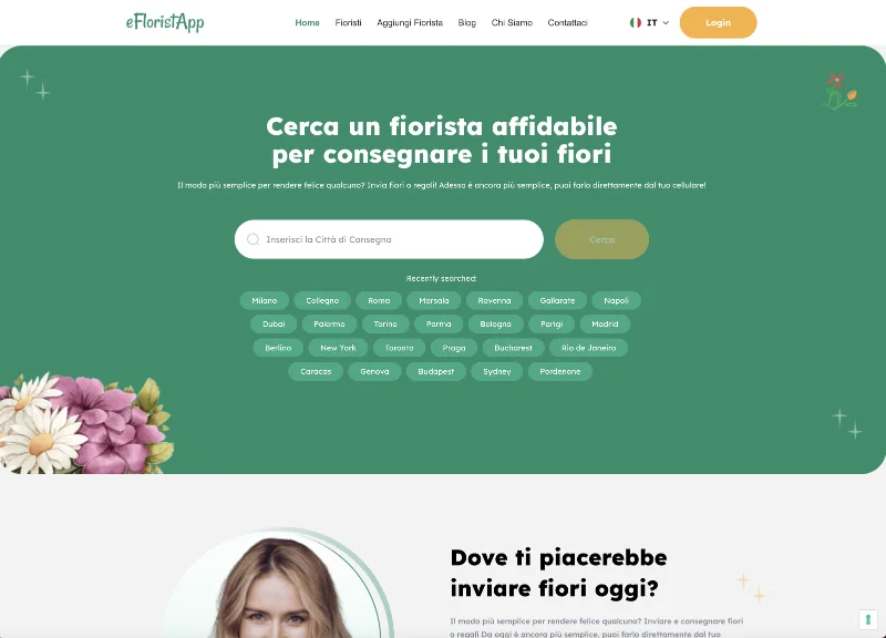 eFloristApp - Consegna Fiori a Domicilio