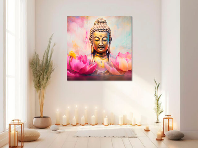 tela stampata Buddha