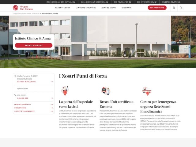Istituto clinico Sant'Anna – Centro di prenotazione