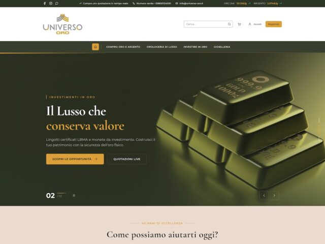 Universo Oro: compro oro e metalli preziosi a Roma