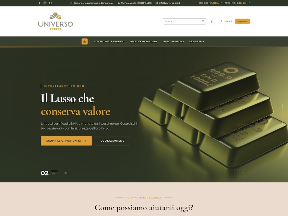 Universo Oro - compro oro a Roma