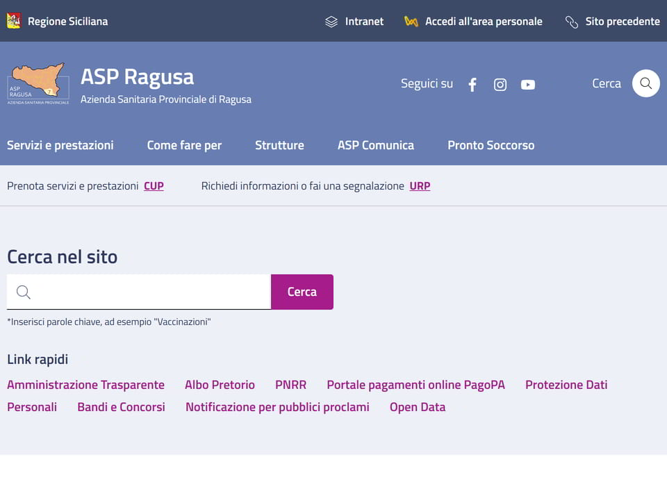 ASP Ragusa - Azienda Sanitaria Provinciale