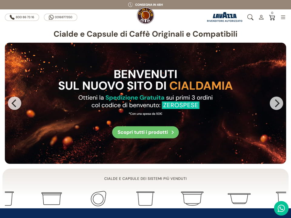 Cialdamia: cialde e capsule online