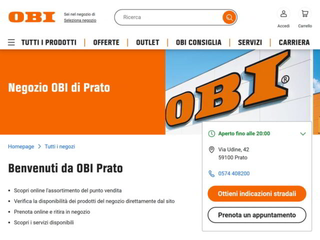 OBI Prato: fai da te, casa e giardino