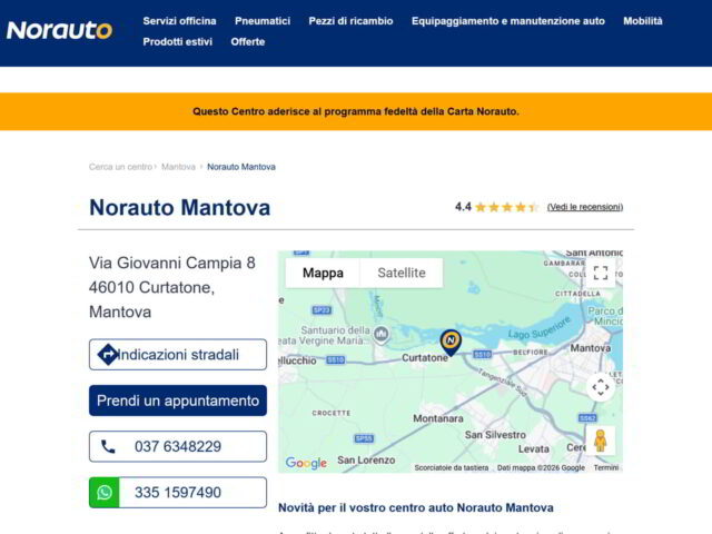 Norauto Mantova: officina a Curtatone