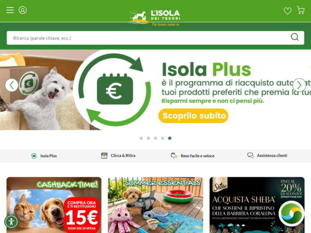L’Isola dei Tesori: prodotti e servizi pet