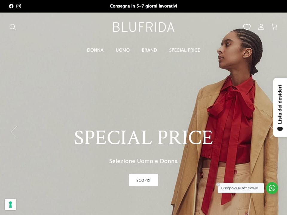 Blu Frida – Abbigliamento donna e uomo
