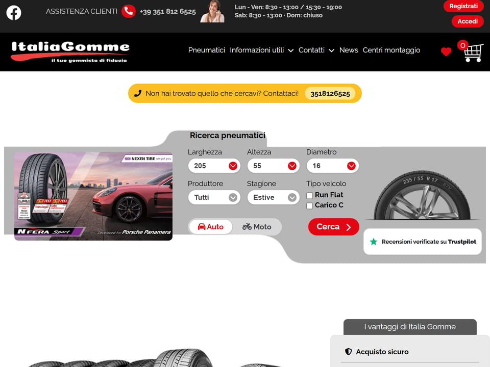Italgomme – Pneumatici online Italia Gomme