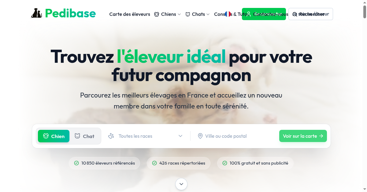 Pedibase - allevatori di cani e gatti