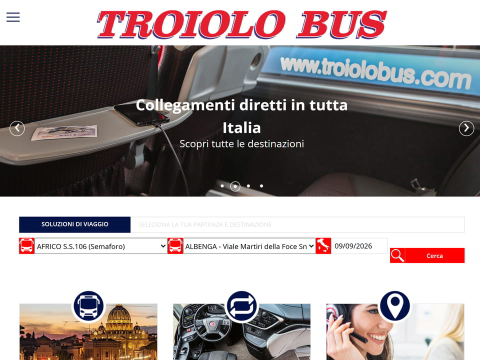 Troiolo Bus – Collegamenti dalla Calabria