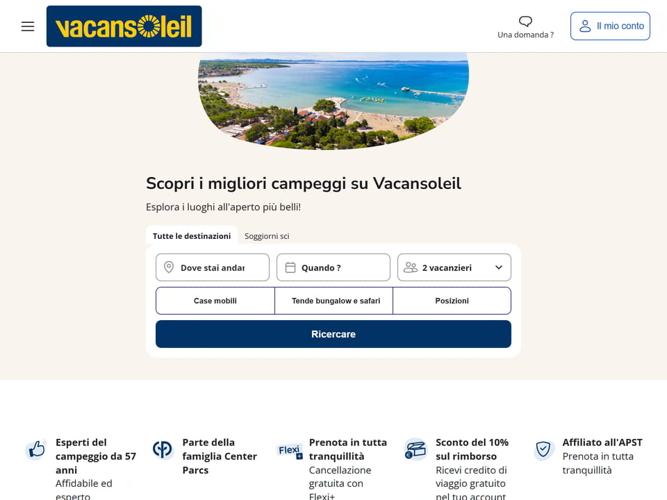 Vacansoleil – Campeggi e vacanze in Europa